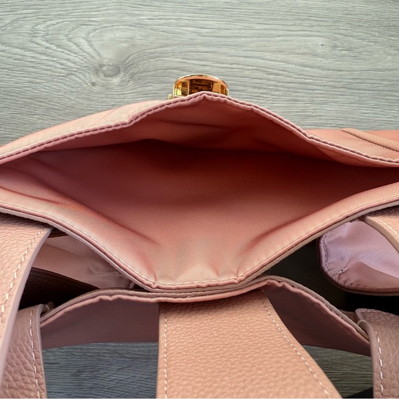 🆕 Senreve Rose Pink & Gold Strati Shopper with Removable Leather Shoulder Strap - Picture 3 of 16